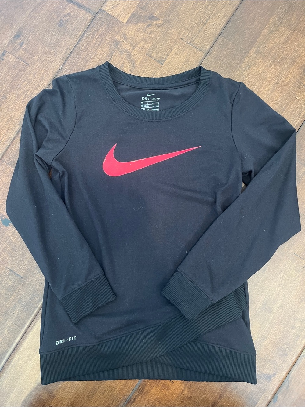 Nike Black Sweatshirt with Bright Pink Swoosh
